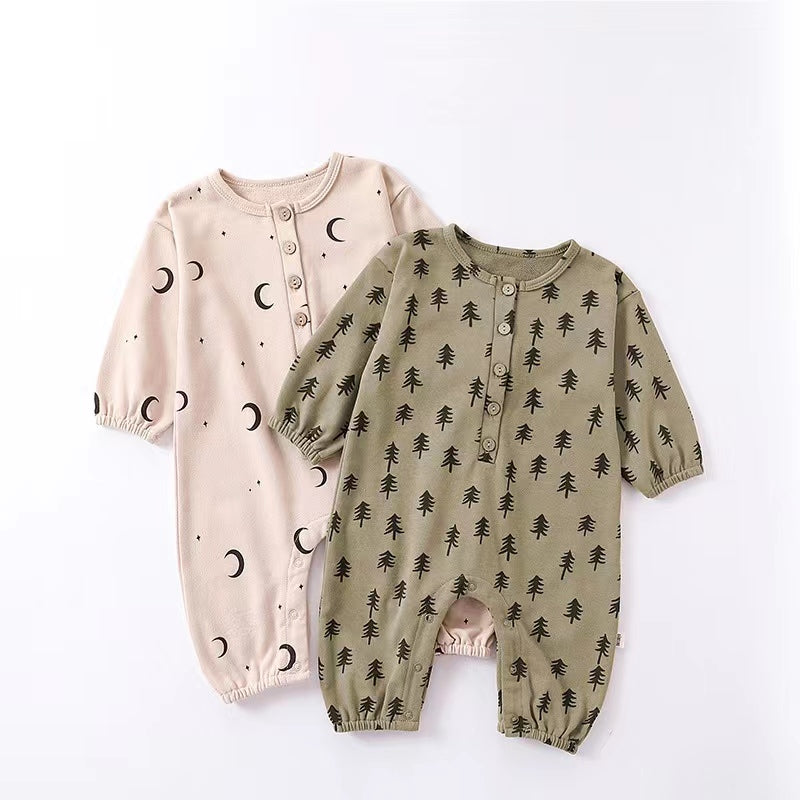 Baby Boy/Girl Cotton Long-sleeve Jumpsuit