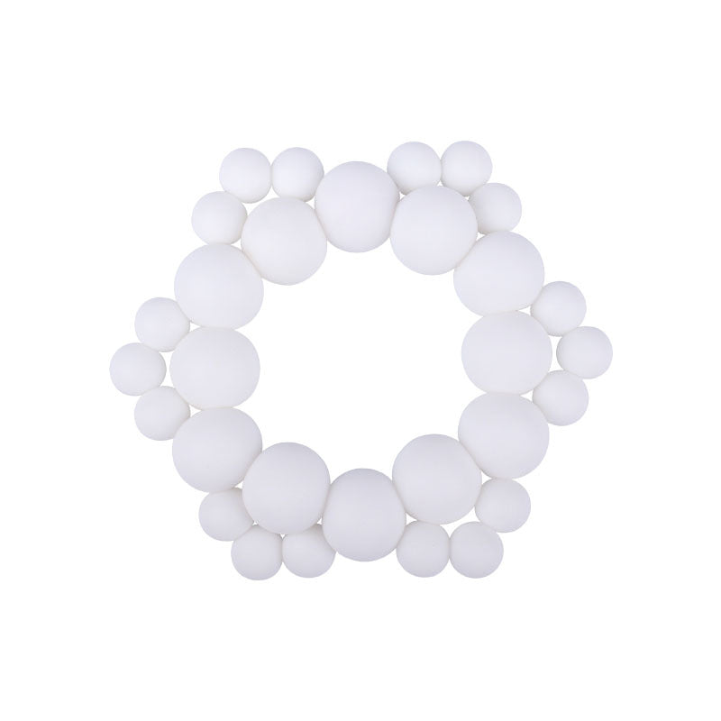 Silicone beads hexagonal teether ring