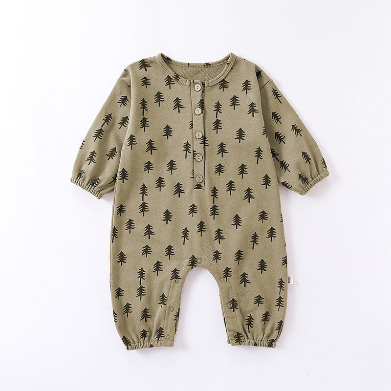 Baby Boy/Girl Cotton Long-sleeve Jumpsuit