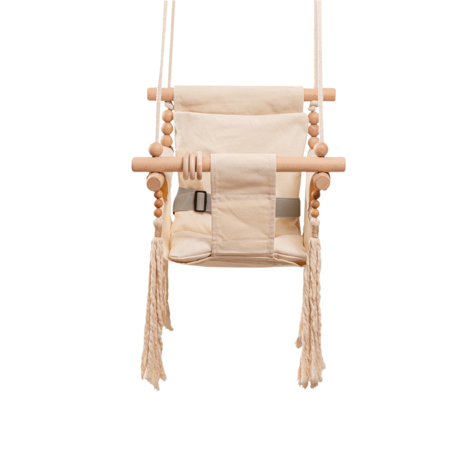 Baby Swing Chairs Garden Furnitures Hanging Wooden Canvas Swinging Rocking Seats