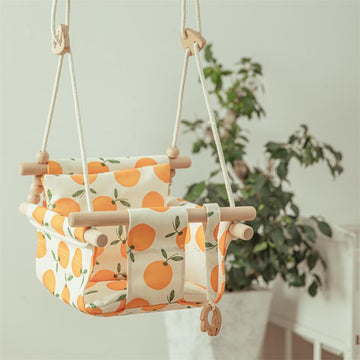 Baby Hanging Wooden Canvas Swinging