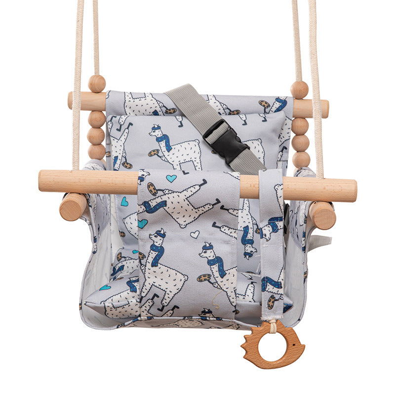 Baby Hanging Wooden Canvas Swinging