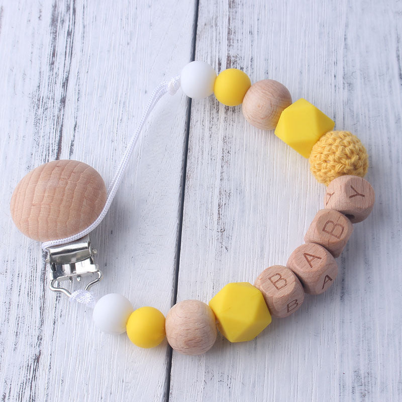 Silicone Beads Baby Dummy Chain - siliconebabyessential.com