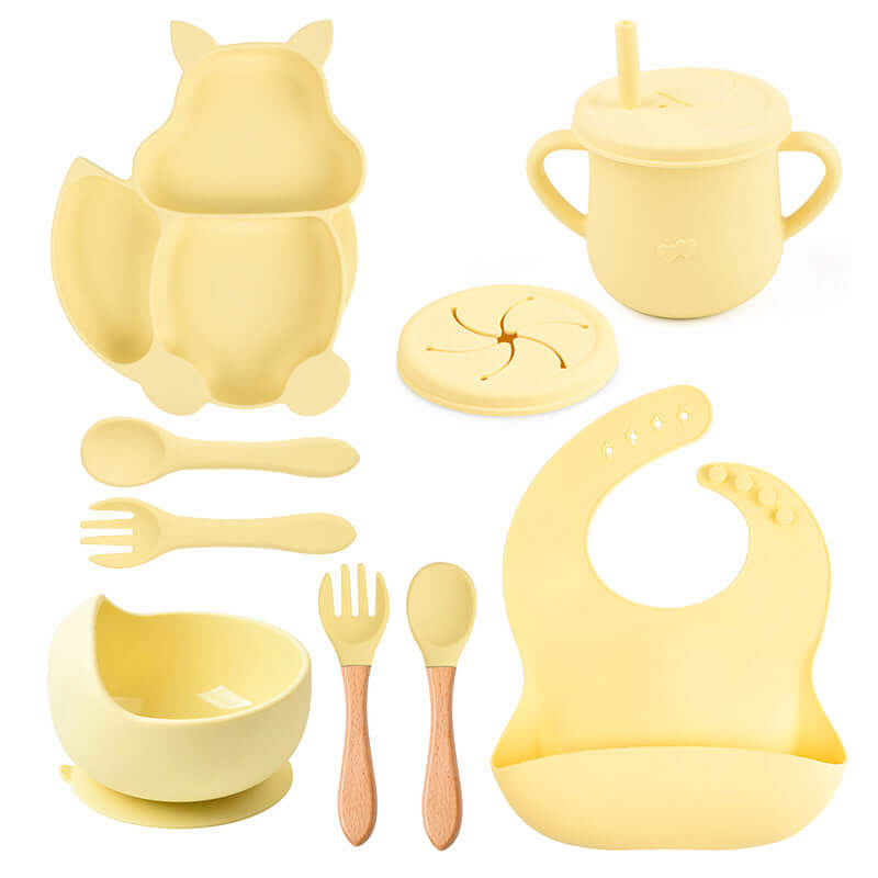 Food grade silicone squirrel suction feeding set - siliconebabyessential.com