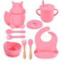 Food grade silicone squirrel suction feeding set - siliconebabyessential.com