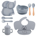 Elephant Suction Feeding Set - siliconebabyessential.com