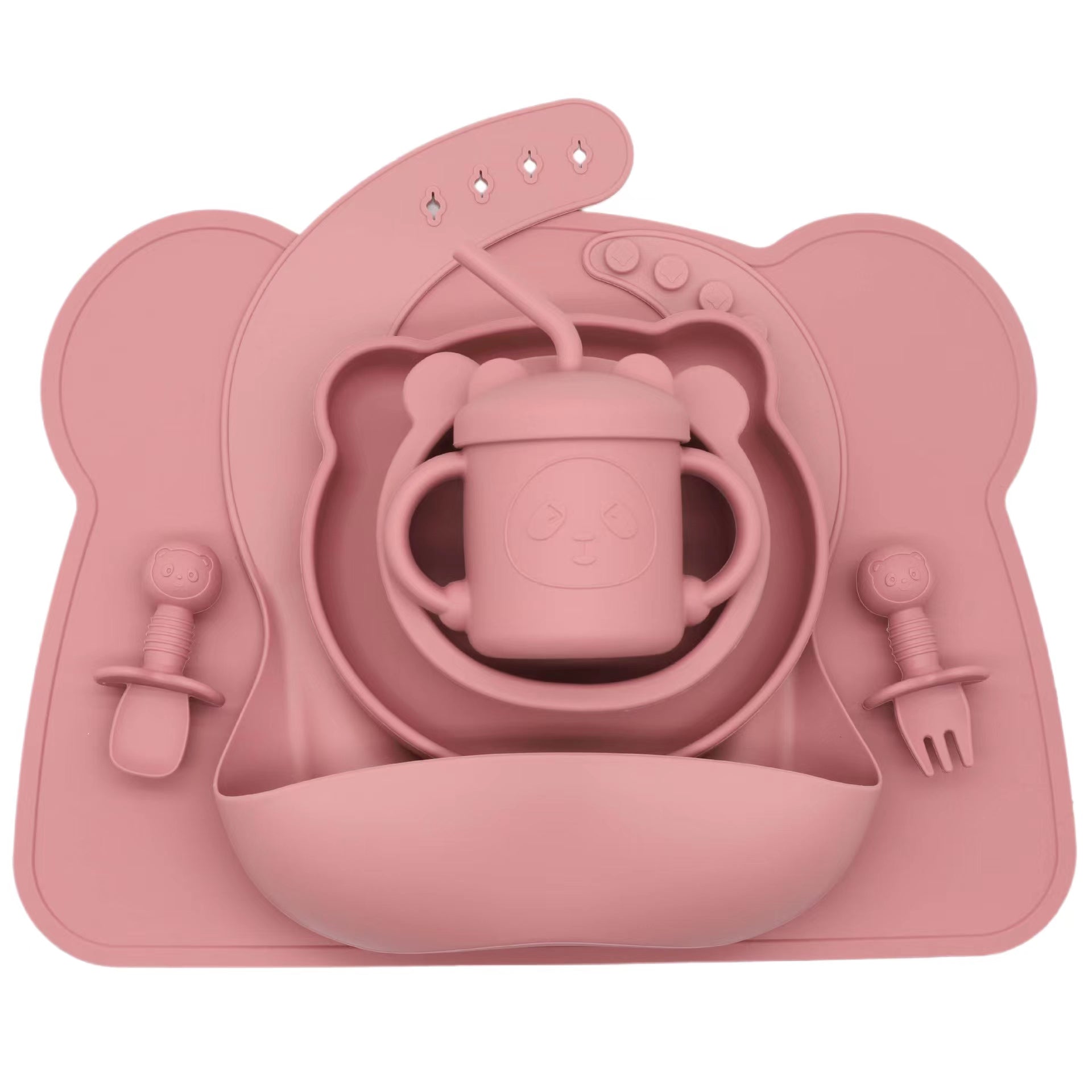 Silicone Bear Feeding Set