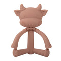 Silicone Cow Teether baby soother toy - siliconebabyessential.com