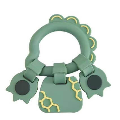 3PCS Silicone Teether Rattle - siliconebabyessential.com