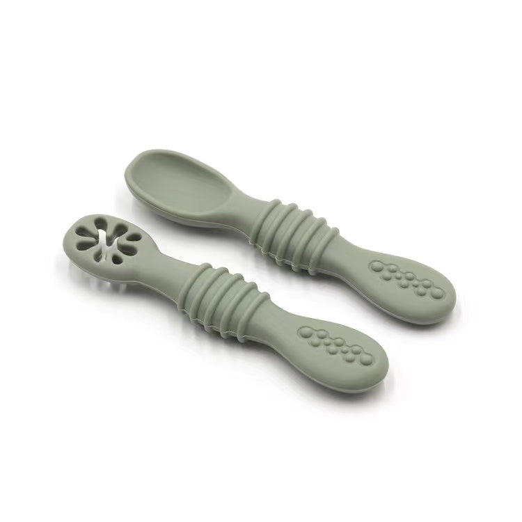 Silicone Spoon Set - siliconebabyessential.com