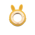 Silicone Bunny Teether Ring baby soother toy - siliconebabyessential.com