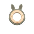 Silicone Bunny Teether Ring baby soother toy - siliconebabyessential.com