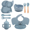 Elephant Suction Feeding Set - siliconebabyessential.com