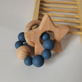 Silicone Beads Star beechwood teether - siliconebabyessential.com