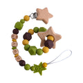 Star Teether Ring Dummy Chain Set - siliconebabyessential.com