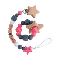 Star Teether Ring Dummy Chain Set - siliconebabyessential.com