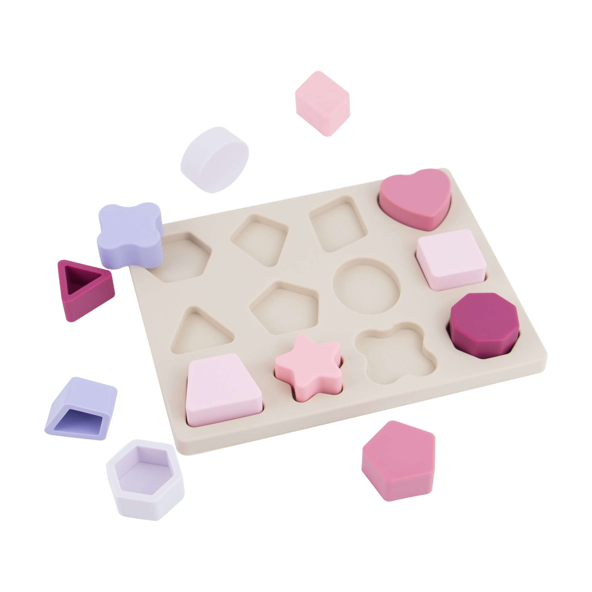 Food Grade Silicone educational Set- Geometric 12pcs - siliconebabyessential.com