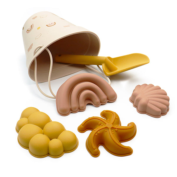 Food grade silicone beach bucket toy sets - siliconebabyessential.com