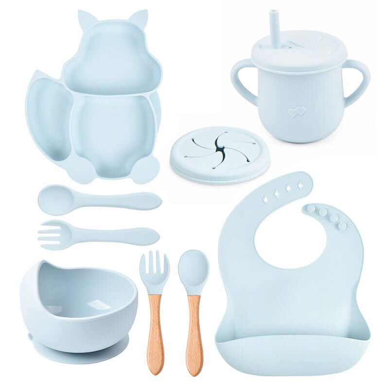 Food grade silicone squirrel suction feeding set - siliconebabyessential.com