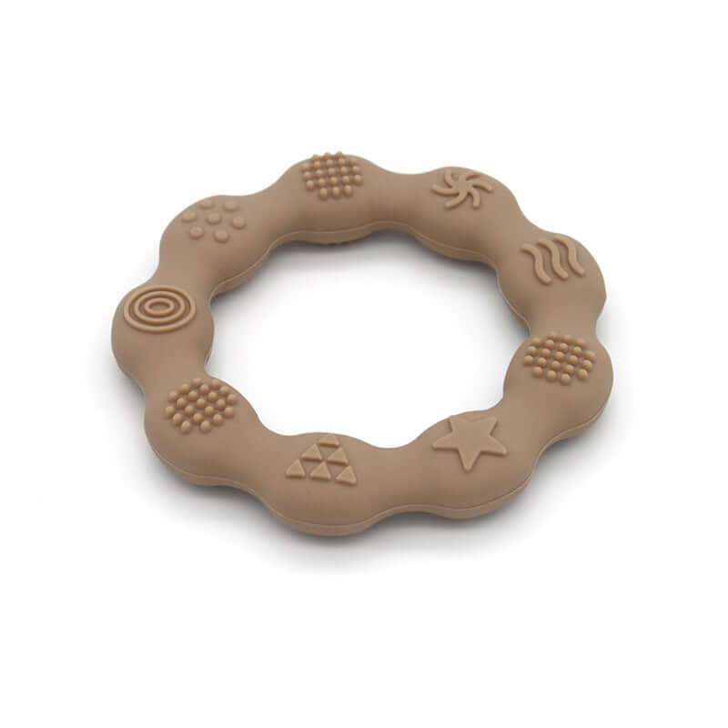 Food Grade Silicone flower ring Teether - siliconebabyessential.com