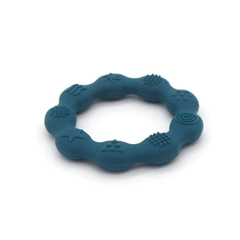 Food Grade Silicone flower ring Teether - siliconebabyessential.com