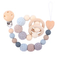 Silicone Teether Ring & Dummy Chain Set - siliconebabyessential.com