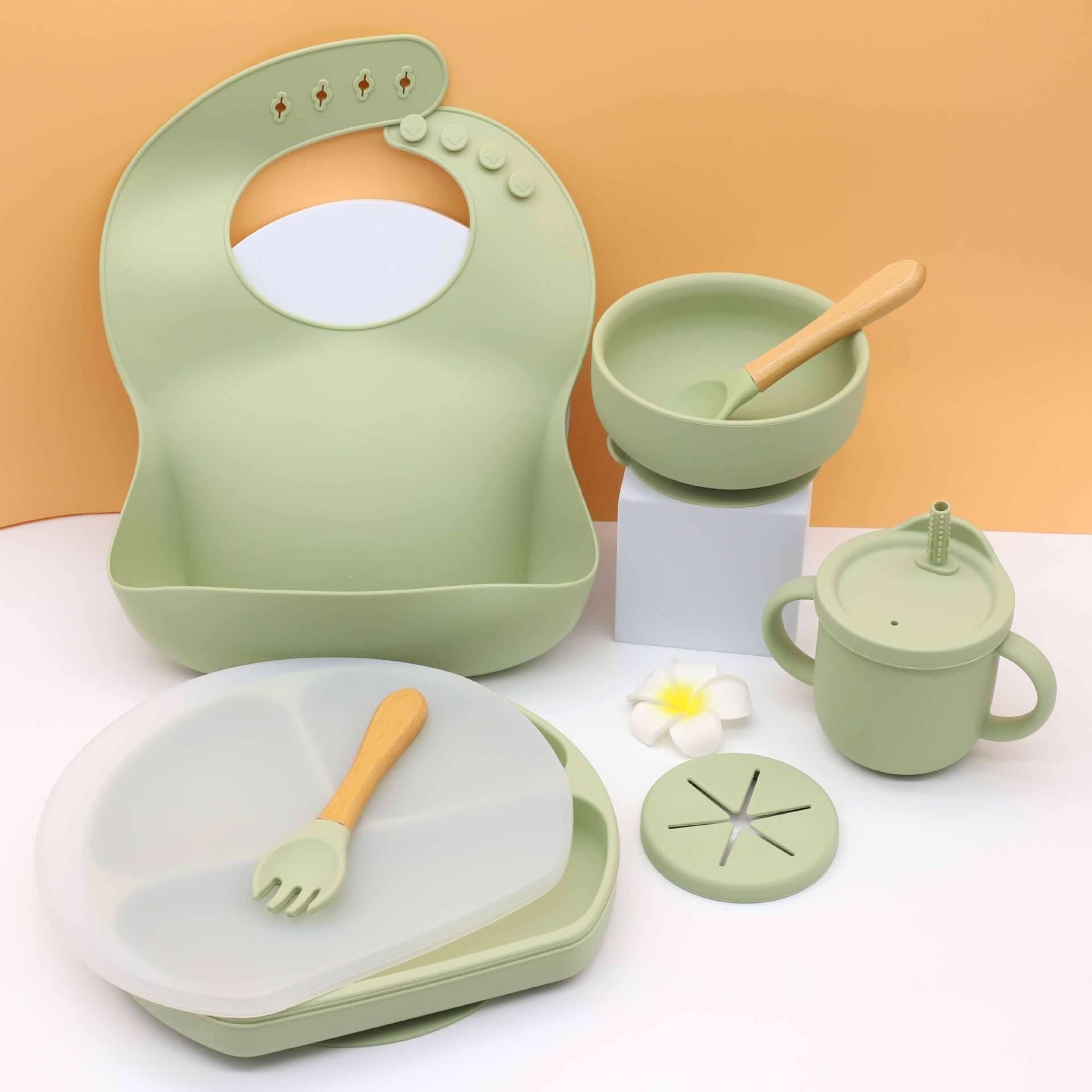 Food Grade Silicone Feeding Set-3 - siliconebabyessential.com