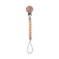 Wooden Bead Dummy Chain baby soother toy - siliconebabyessential.com