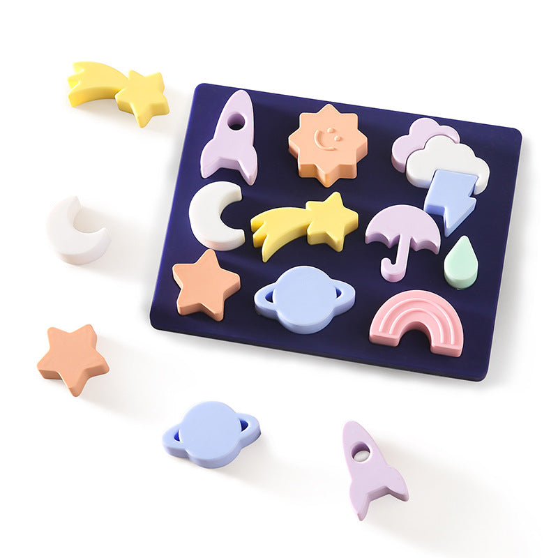 Silicone Weather Puzzle Box Educational Toy Set - siliconebabyessential.com