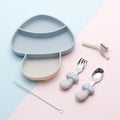 Silicone Mushroom Suction Feeding Set - siliconebabyessential.com