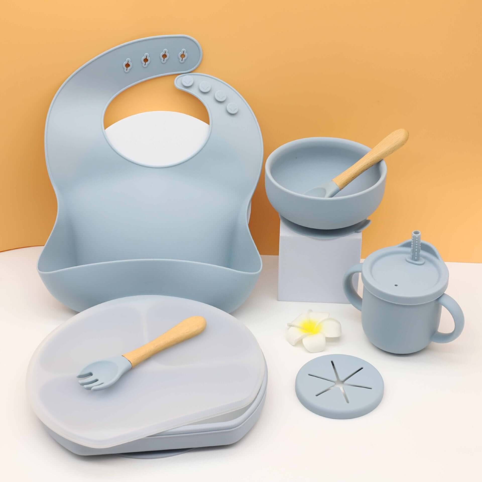 Food Grade Silicone Feeding Set-3 - siliconebabyessential.com