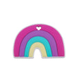 Food Grade Silicone rainbow teether - siliconebabyessential.com