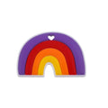 Food Grade Silicone rainbow teether - siliconebabyessential.com