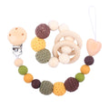 Silicone Teether Ring & Dummy Chain Set - siliconebabyessential.com