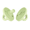 Newborn baby Round silicone pacifier - siliconebabyessential.com