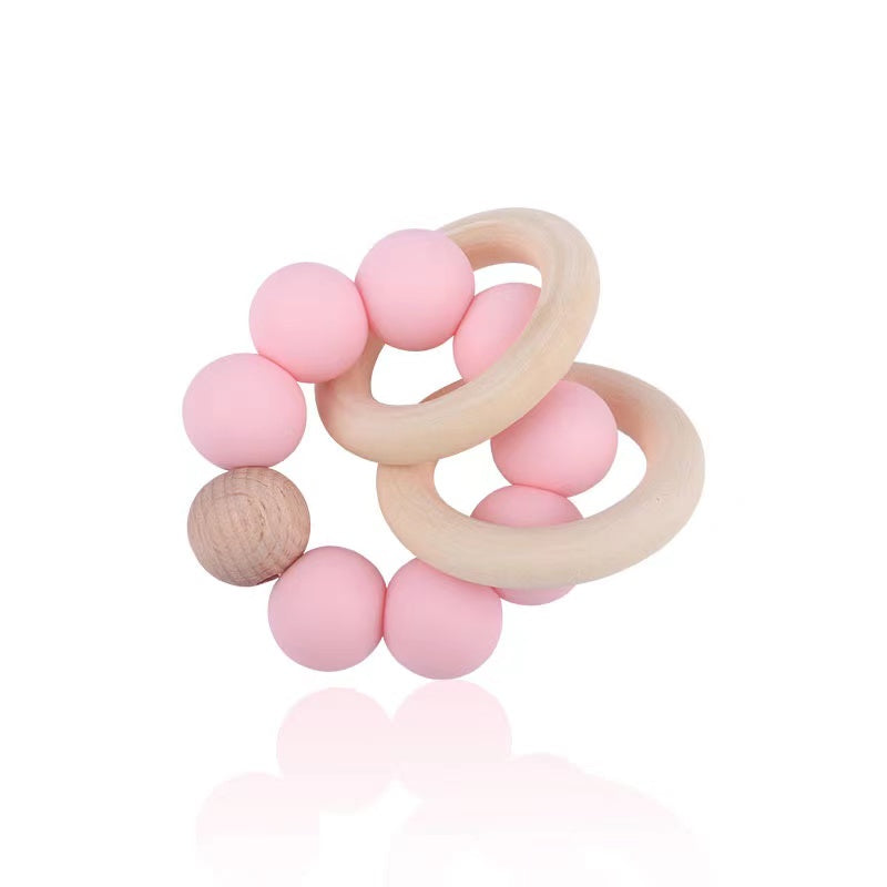 Silicone Beads beechwood teether - siliconebabyessential.com